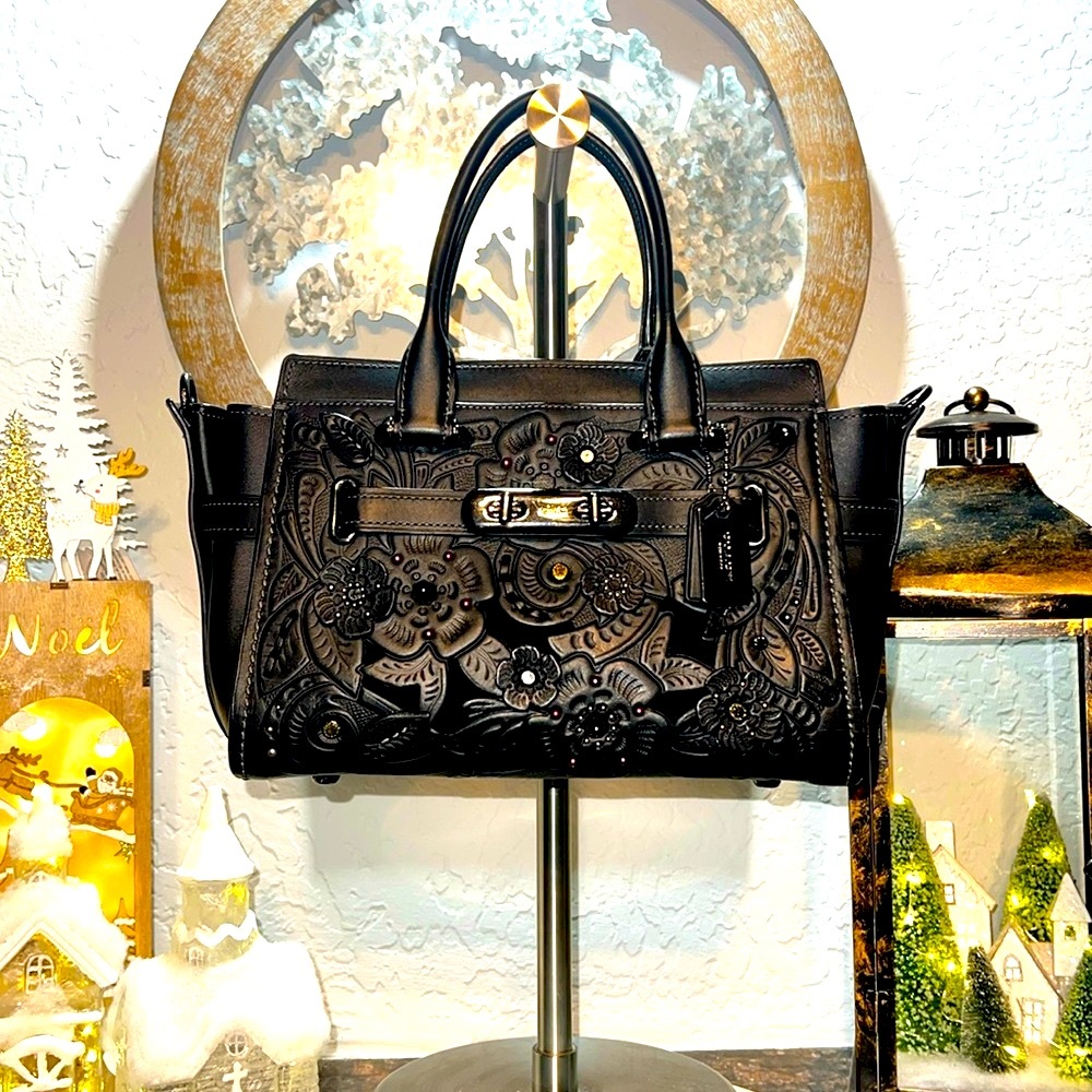 Coach #11854 Swagger 27 With Tea Rose Tooling - Picture 1 of 16